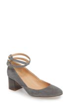 Women's J.crew Leonard Ankle Strap Pump M - Grey