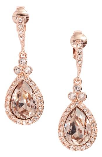 Women's Givenchy Pear Crystal Drop Earrings
