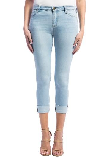 Women's Liverpool Jeans Company Charlie Wide Cuff Capri Jeans - Blue
