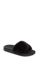 Women's Givenchy Genuine Mink Fur Slide Sandal Eu - Coral