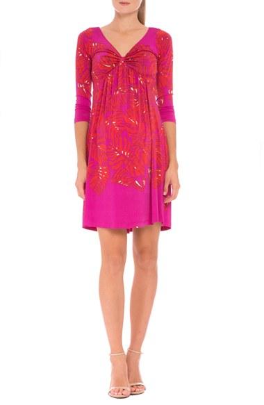 Women's Olian 'scarlet' Print Maternity Dress