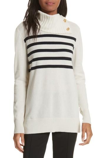 Women's Tory Burch Sandra Cashmere Sweater - White