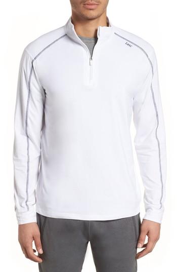 Men's Tasc Performance Carrollton Quarter Zip Sweatshirt - White