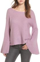 Women's Bp. Flare Sleeve Sweater, Size - Purple