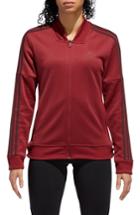 Women's Adidas Snap Hem Track Jacket - Red