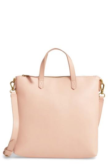Madewell The Transport Leather Crossbody - Pink