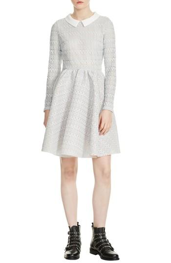 Women's Maje Rayone Lace Dress - Blue