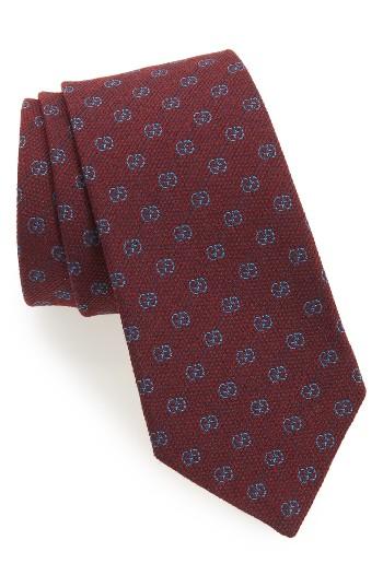 Men's Gucci Gg Brit Jacquard Tie, Size - Blue