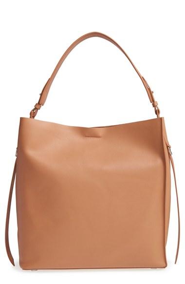 Allsaints 'paradise North/south' Calfskin Leather Tote -