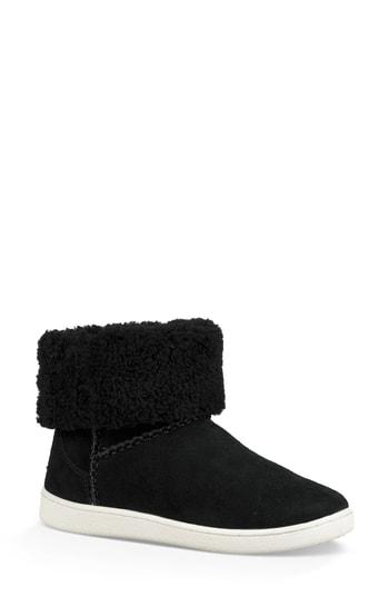 Women's Ugg Mika Classic Genuine Shearling Sneaker M - Black