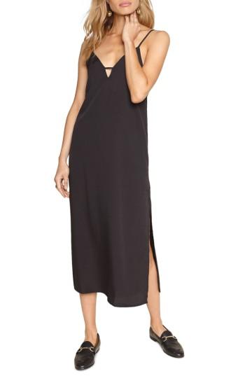 Women's Amuse Society Stripe Midi Dress - Black