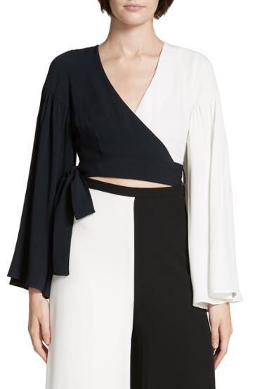 Women's Staud Tramps Colorblock Top - Black