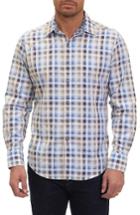 Men's Robert Graham Dewan Classic Fit Check Sport Shirt - Blue