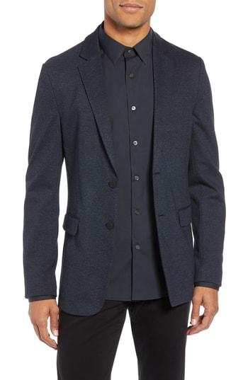 Men's Theory Clinton Marled Ponte Jacket - Blue