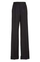 Women's Dolce & Gabbana Stretch Wool Slim Ankle Pants Us / 48 It - Black
