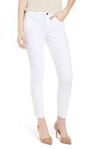 Women's Jen7 Zip Ankle Skinny Jeans - White