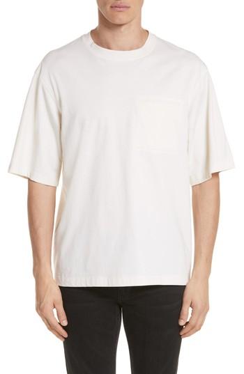 Men's Helmut Lang Stitched Pocket T-shirt - Beige