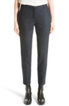 Women's Fabiana Filippi Stretch Wool & Cashmere Flannel Ankle Trousers Us / 42 It - Blue