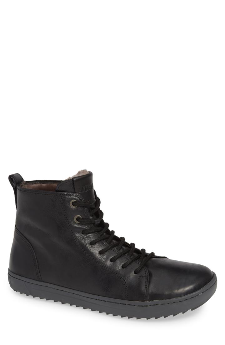 Men's Birkenstock Barlett Genuine Shearling Sneaker -10.5us / 43eu D - Black