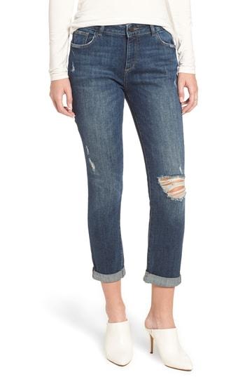 Women's Dl1961 Stevie Ripped Crop Slim Boyfriend Jeans