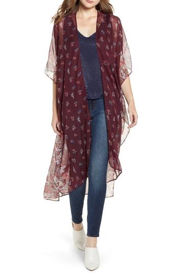 Women's Bcbgeneration Wildflower Duster, Size - Purple