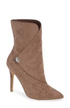 Women's Charles By Charles David Pistol Crystal Embellished Pointy Toe Bootie M - Beige