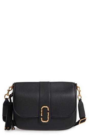 Marc Jacobs Interlock Leather Crossbody Bag - Black