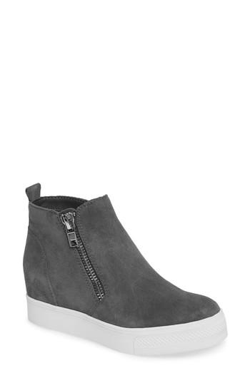 Women's Steve Madden Wedgie High Top Platform Sneaker M - Grey
