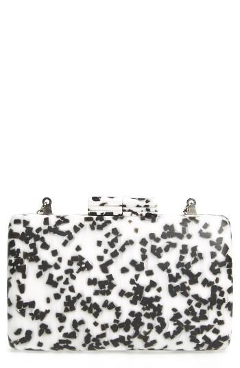 Natasha Couture Box Clutch - Black