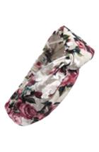 Tasha Velvet Floral Twist Head Wrap, Size - White