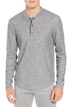 Men's W.r.k Charlie Rib Knit Henley Shirt - Grey