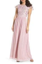 Women's Chi Chi London 3d Flower Gown - Pink