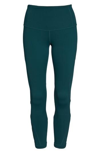 Women's Zella High Waist Lattice Midi Leggings - Green