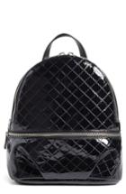 Bp. Quilted Faux Patent Backpack - Black