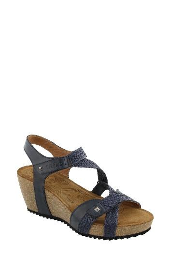 Women's Taos Julia Wedge Sandal Eu - Blue