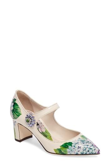 Women's Dolce & Gabbana Hydrangea Mary Jane Pump