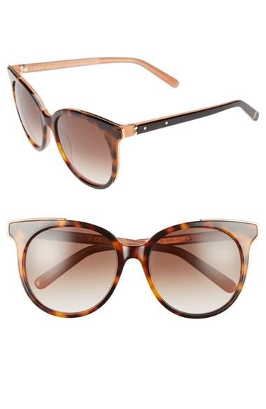 Women's Bobbi Brown 'the Lucy' 54mm Sunglasses - Havana/ Pink