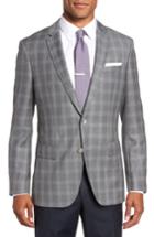 Men's Boss Hutsons Classic Fit Check Sport Coat S - Grey