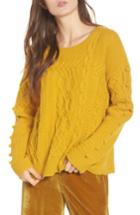 Women's Madewell Open Side Bobble Pullover Sweater - Yellow