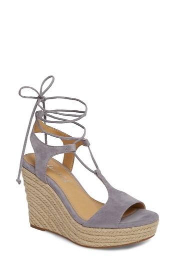 Women's Splendid Fianna Espadrille Wedge Sandal M - Grey