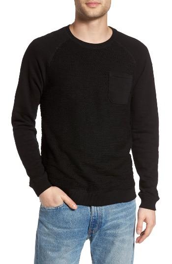 Men's Z.a.k. Brand Frey Slubbed Pocket Sweatshirt - Black
