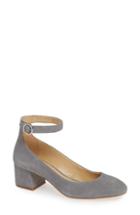 Women's Michael Michael Kors Estelle Ankle Strap Pump .5 M - Grey