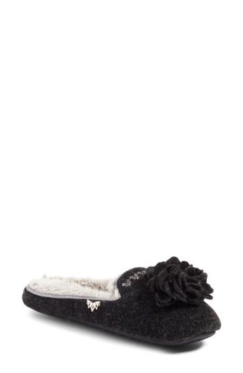 Women's Pretty You London Faux Fur Slippers - Grey
