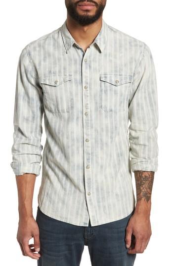 Men's John Varvatos Star Usa Slim Fit Western Shirt - Metallic