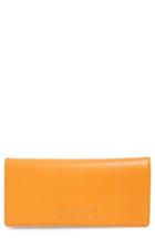 Women's Frye Harness Leather Continental Wallet - Orange