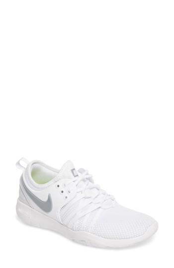 Women's Nike Free Tr 7 Training Shoe .5 M - White