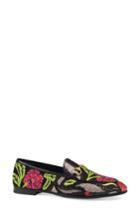 Women's Gucci 'jordaan' Metallic Loafer .5us / 37.5eu - Black