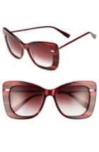 Women's Derek Lam Clara 55mm Gradient Sunglasses - Red Smoke