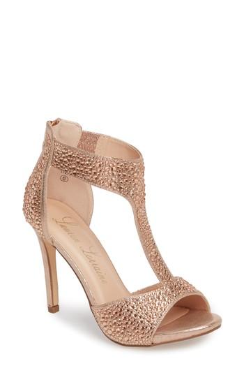 Women's Lauren Lorraine Ina Crystal Embellished Sandal M - Pink