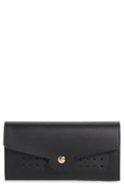 Women's Longchamp Mademoiselle Calfskin Leather Wallet - Black